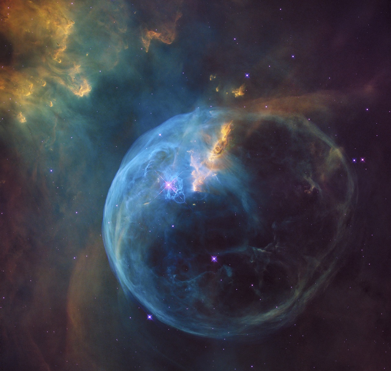 space bubble nebula free photo