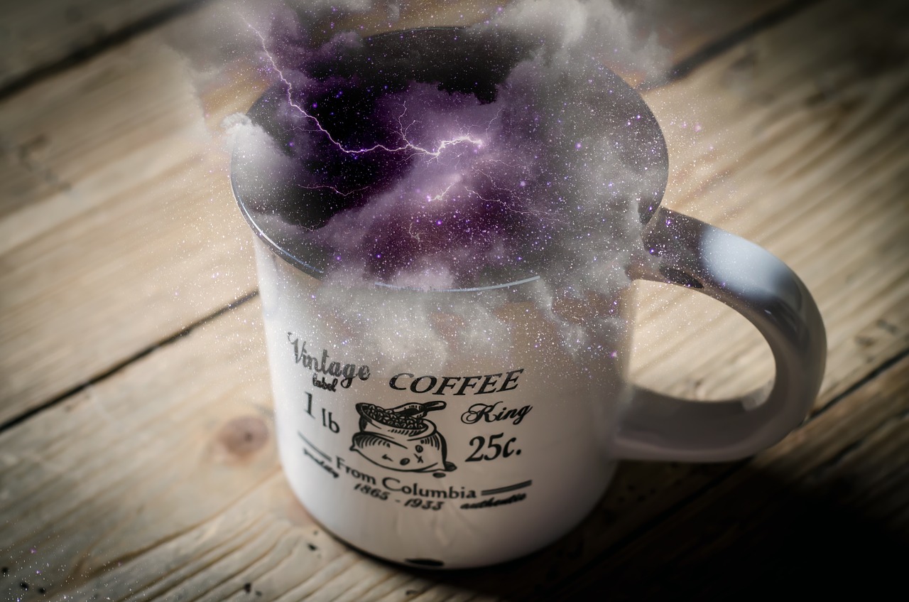 space storm coffee free photo