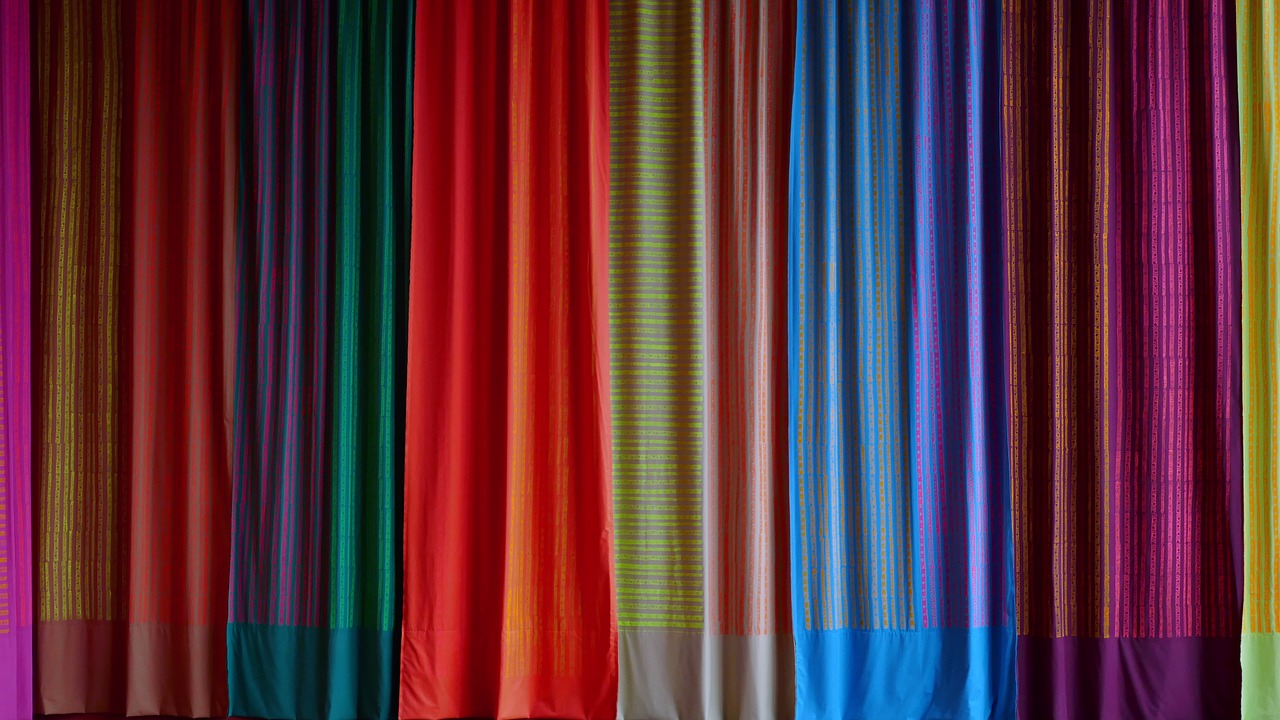 space curtains stage free photo