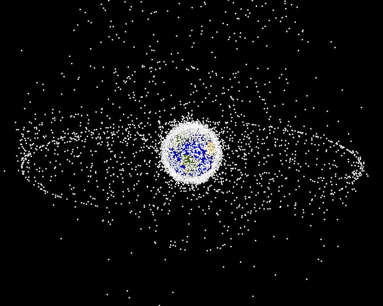 space junk space debris orbits free photo