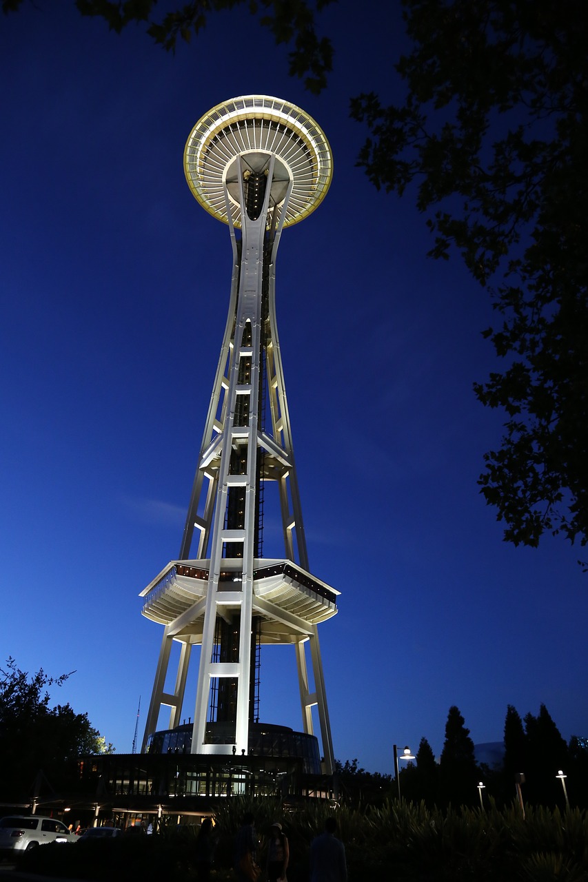 space needle seattle space free photo