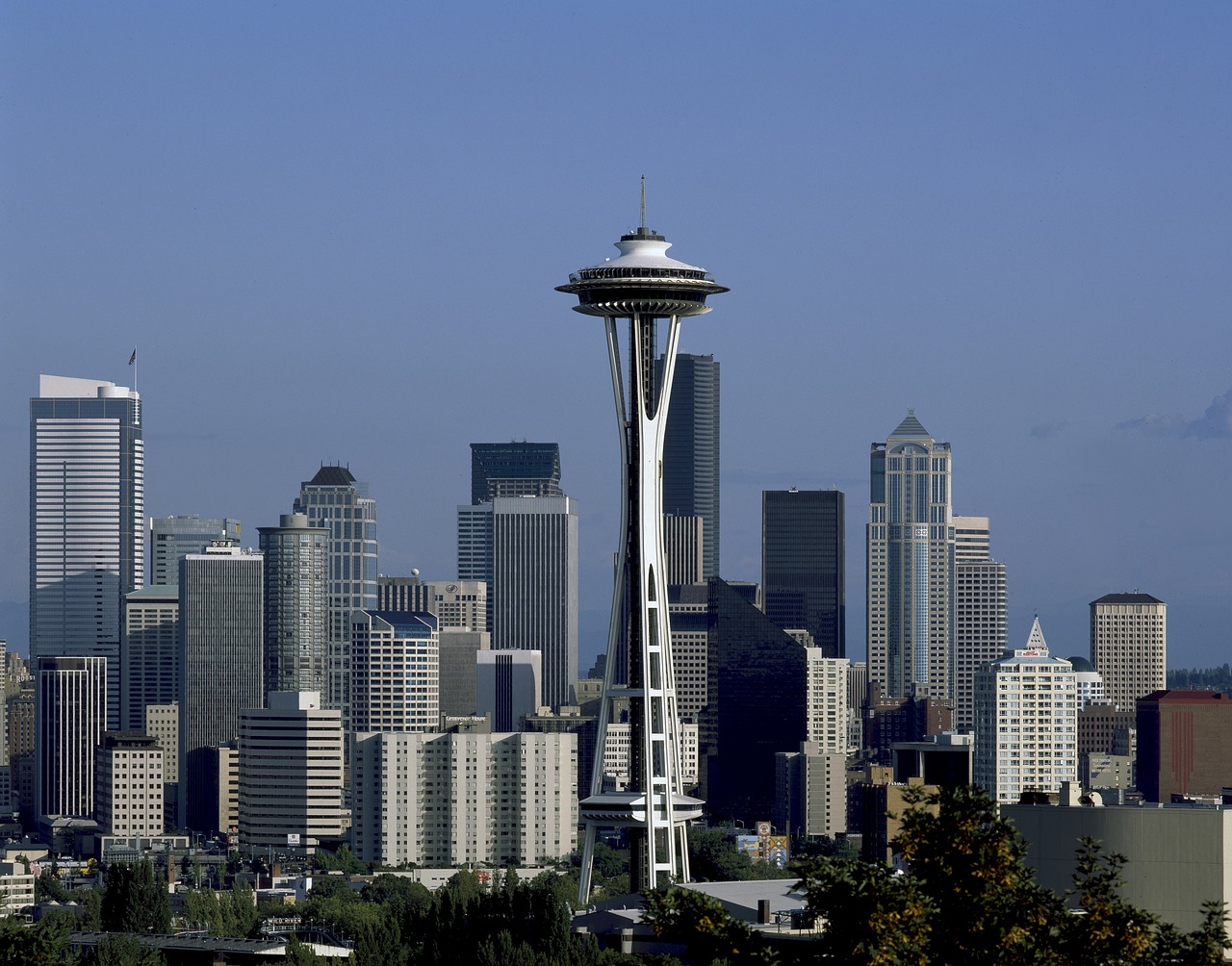 space needle seattle washington free photo