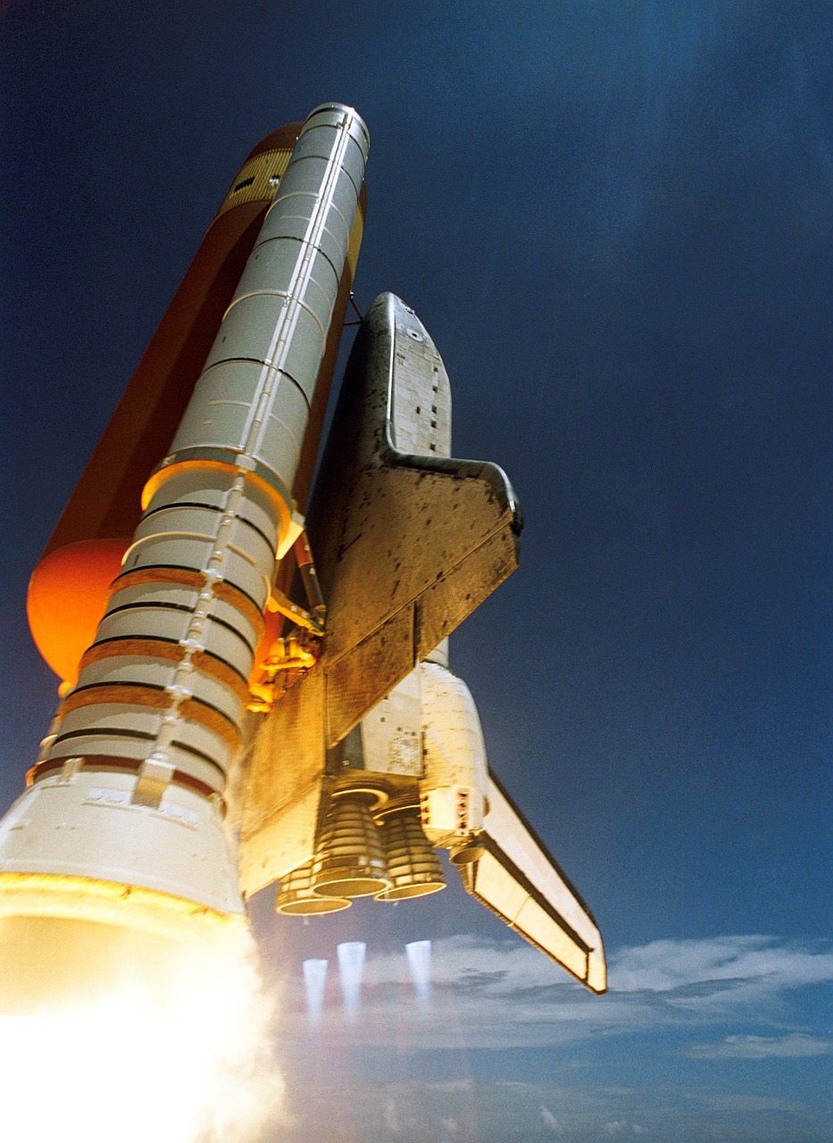 space shuttle start discovery free photo