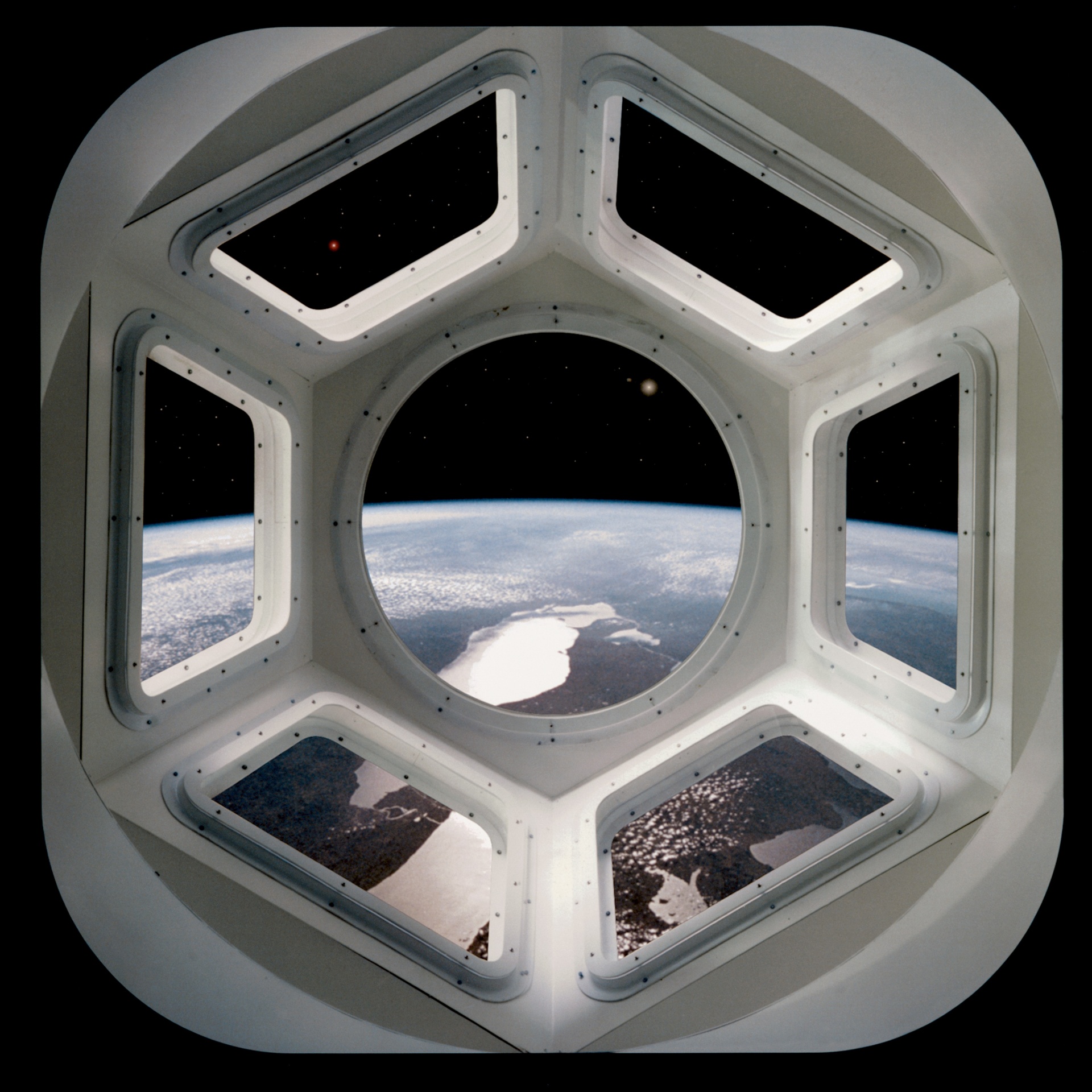 Space Station International Cupola Interior Iss Free Image