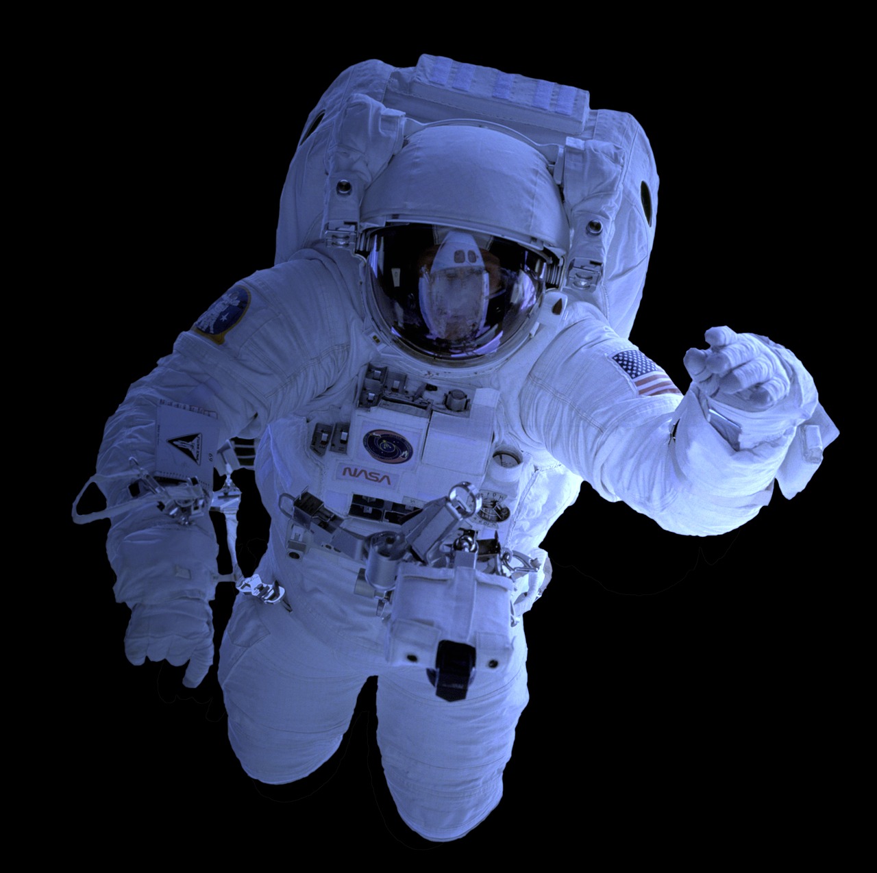 space suit astronaut isolated free photo