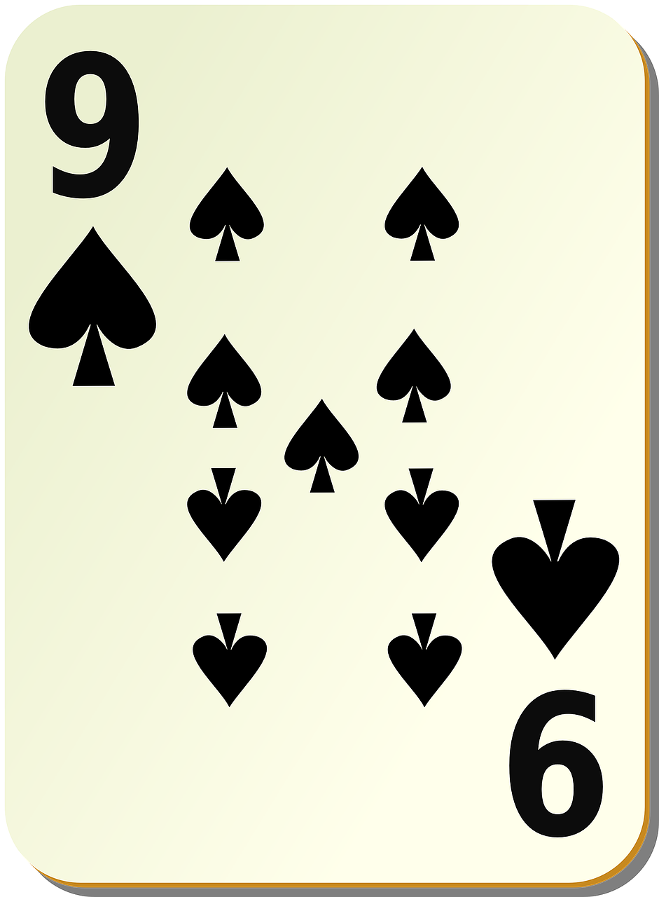 spades nine 9 free photo