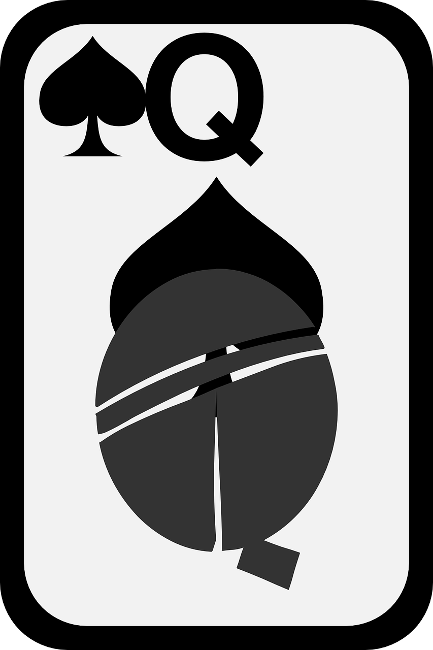 spades queen card free photo