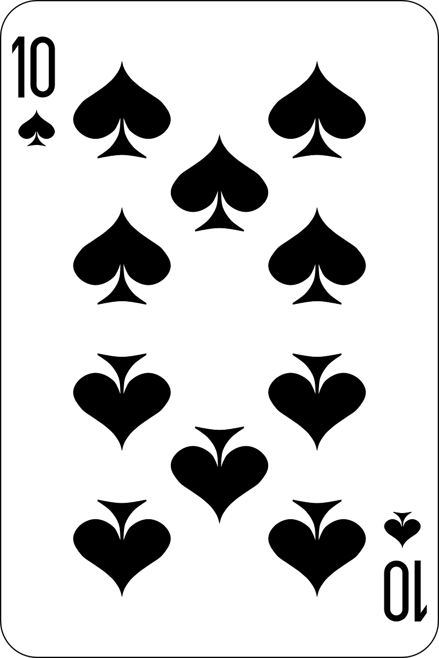 spades ten deck free photo