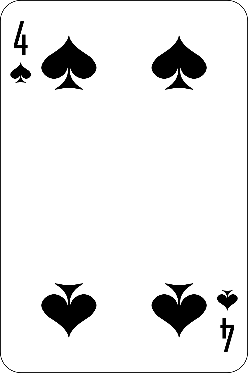 spades four deck free photo