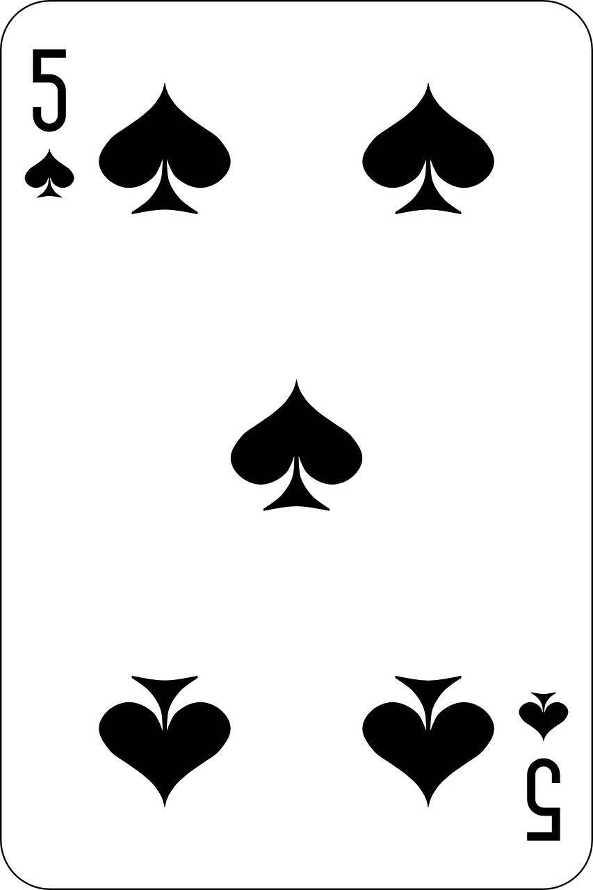 spades five deck free photo