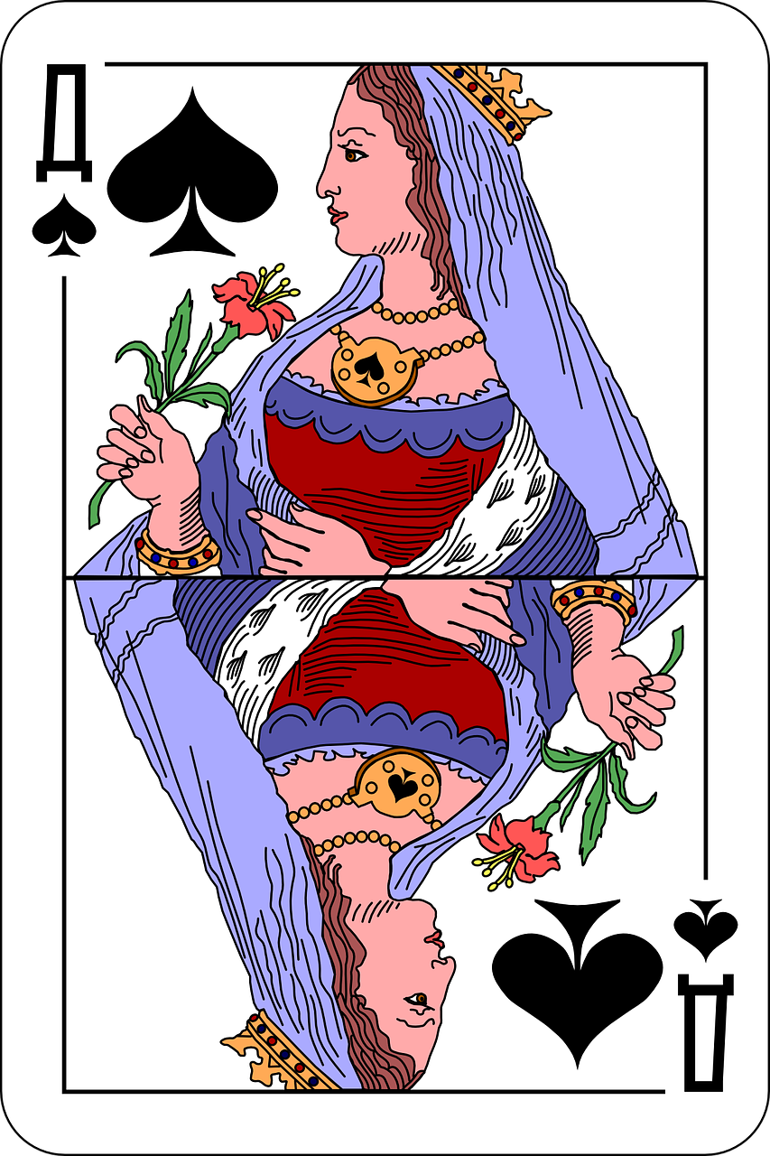 spades queen deck free photo