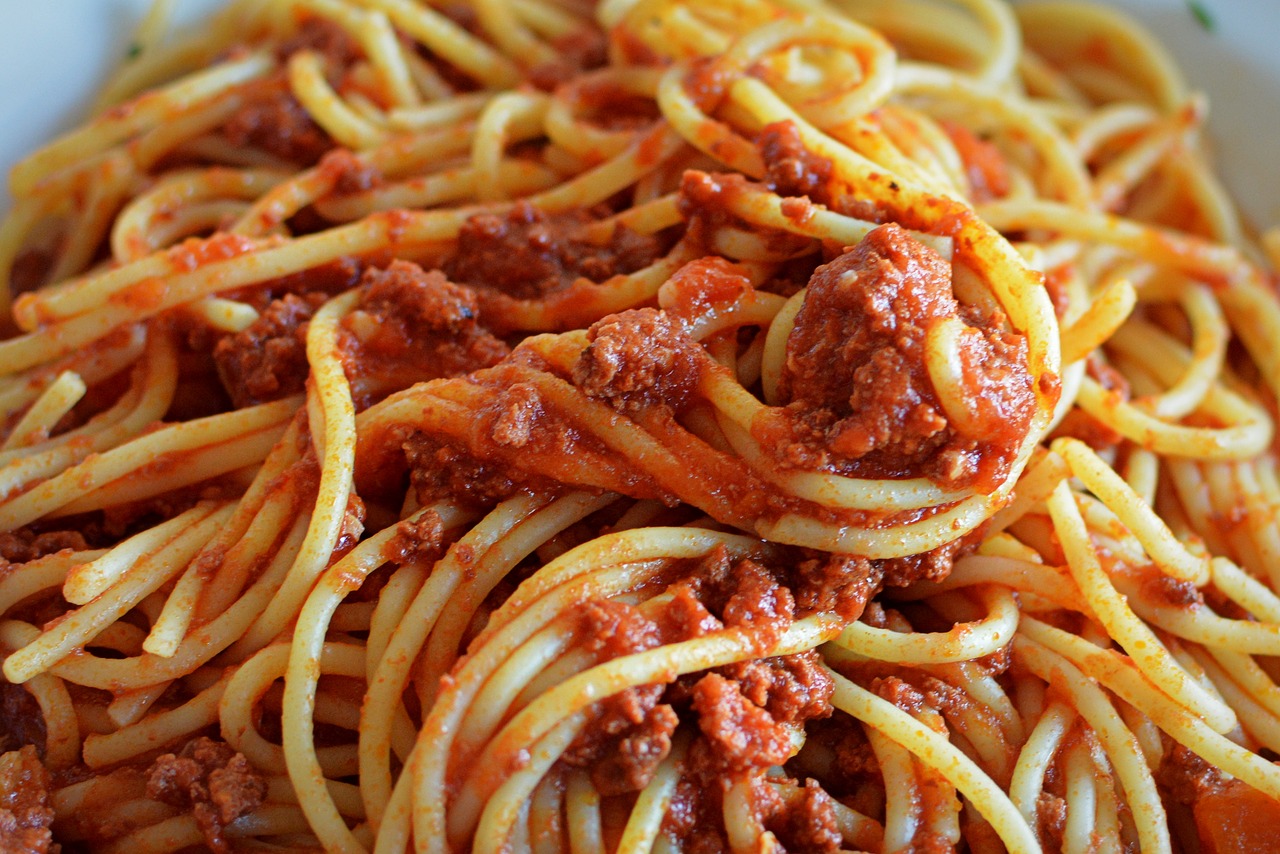 spaghetti sauce pasta free photo