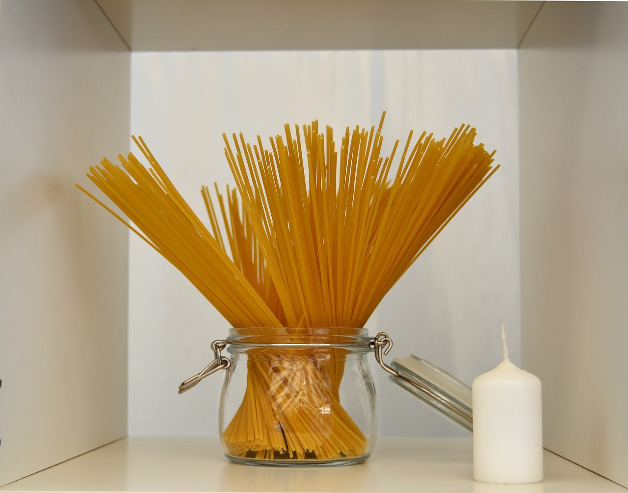 spaghetti food masons jar free photo