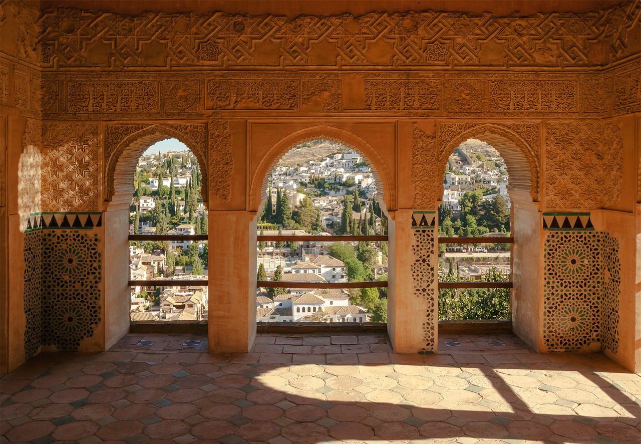 spain alhambra pavilion free photo