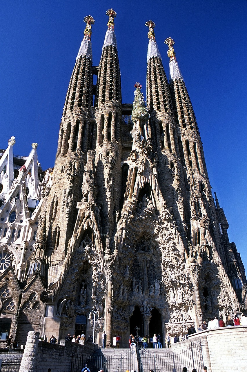 spain barcelona temple of the holy family free photo