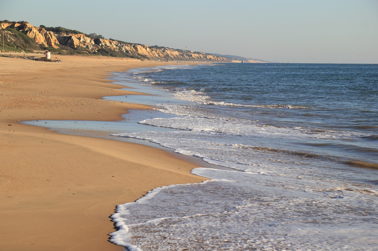 spain beach waves free photo