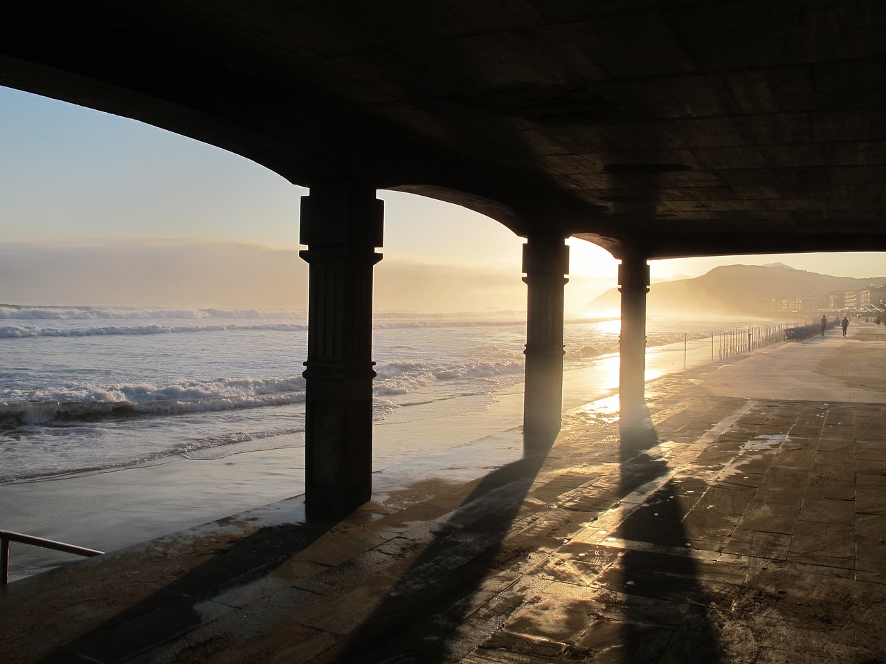 spain coast sunrise free photo