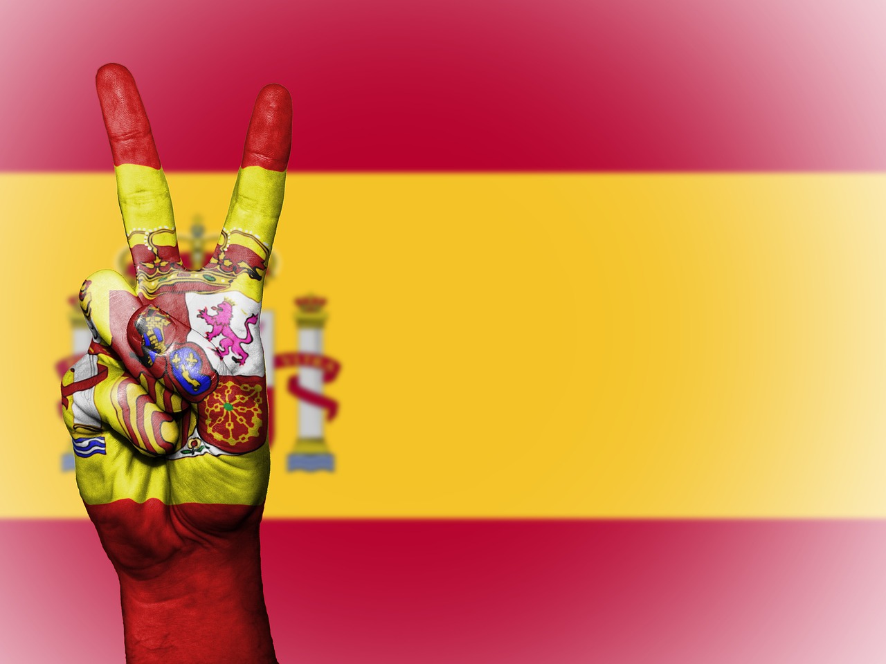 spain peace hand free photo