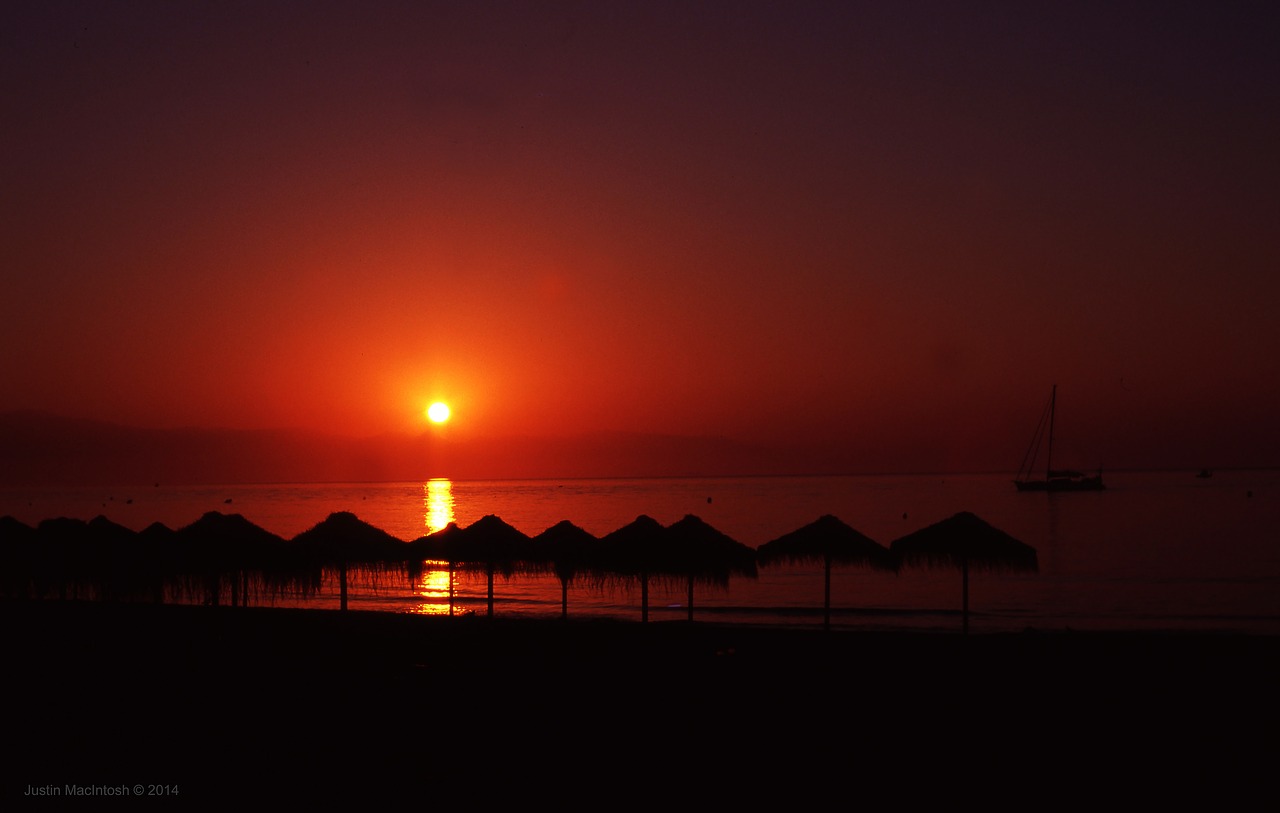 spain costa del sol sunrise free photo