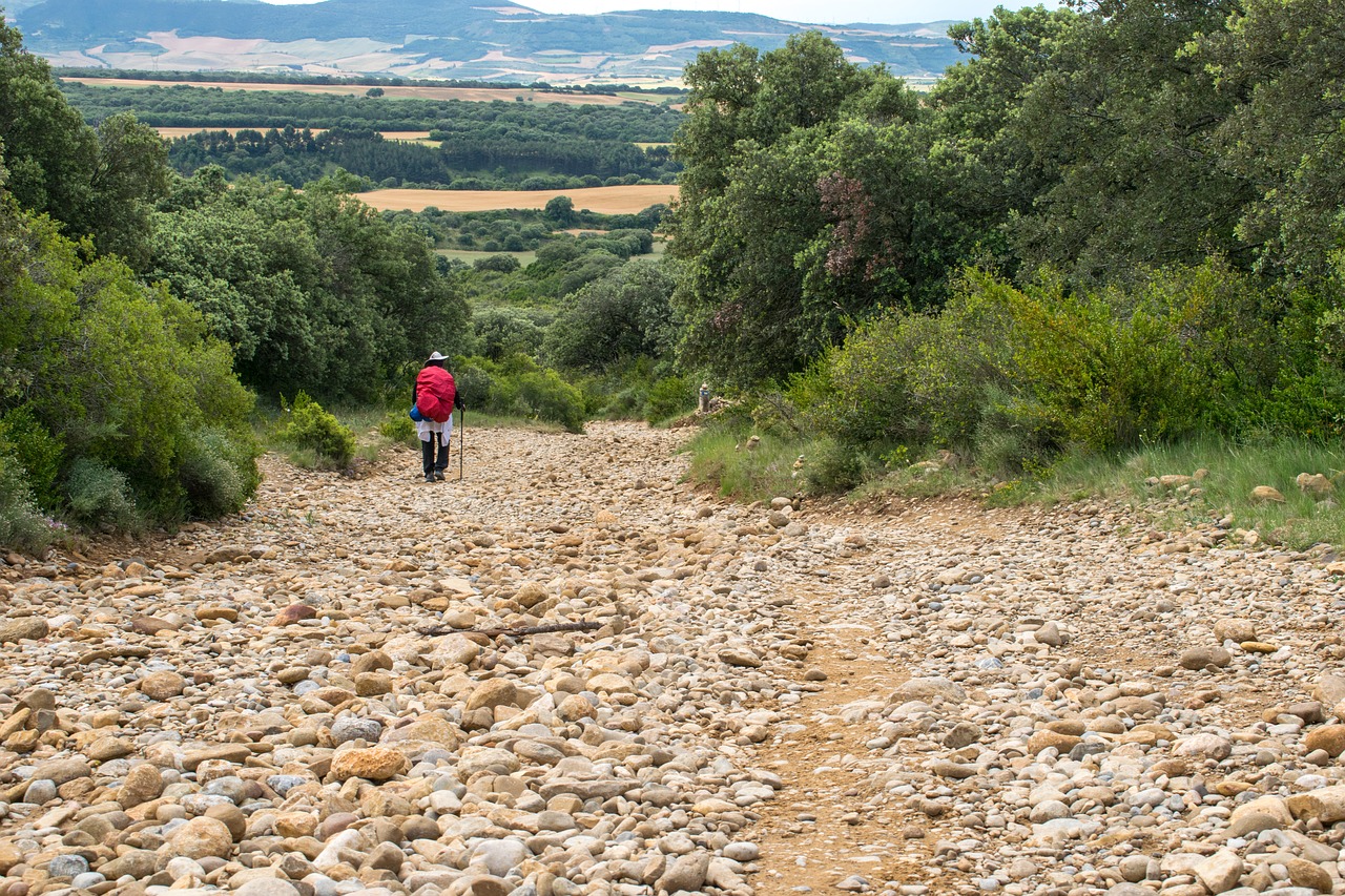 spain santiago path road free photo