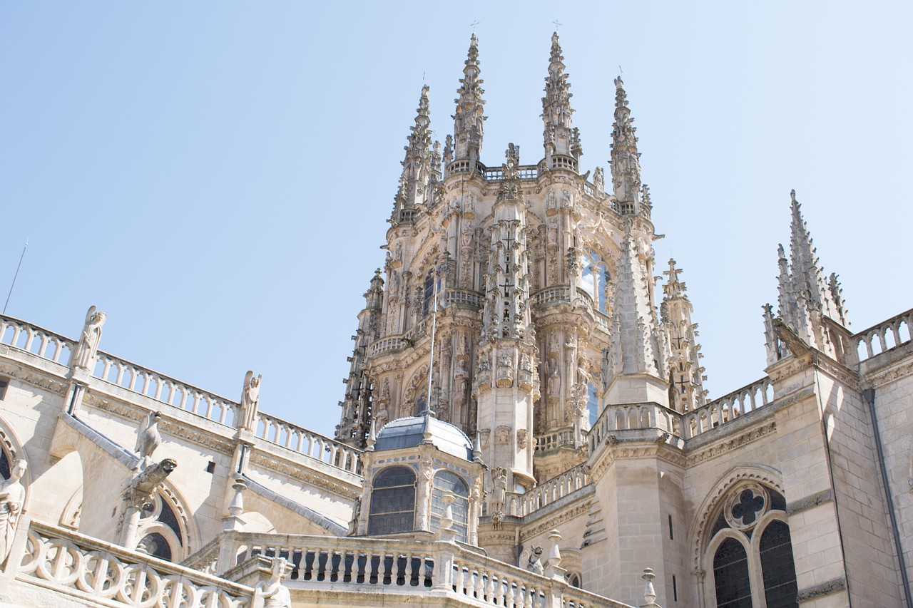 spain santiago path architecture free photo