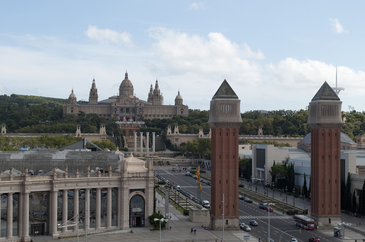spain barcelona panorama free photo