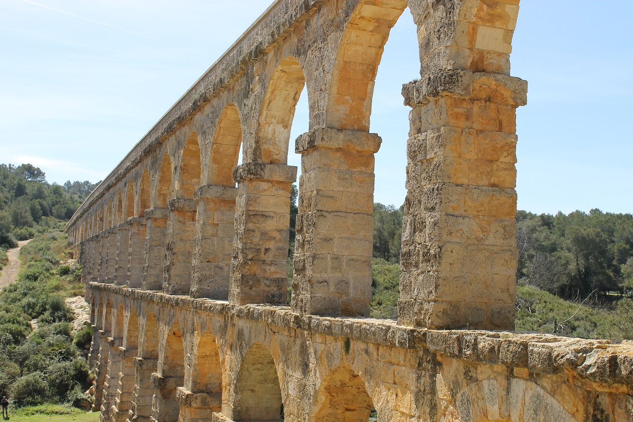spain aqueduct ancient free photo