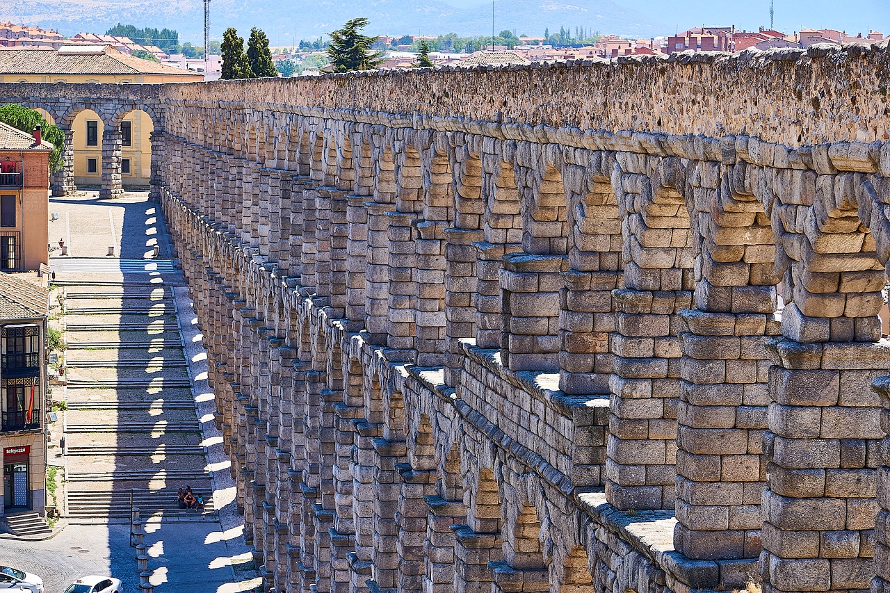 spain segovia aqueduct free photo