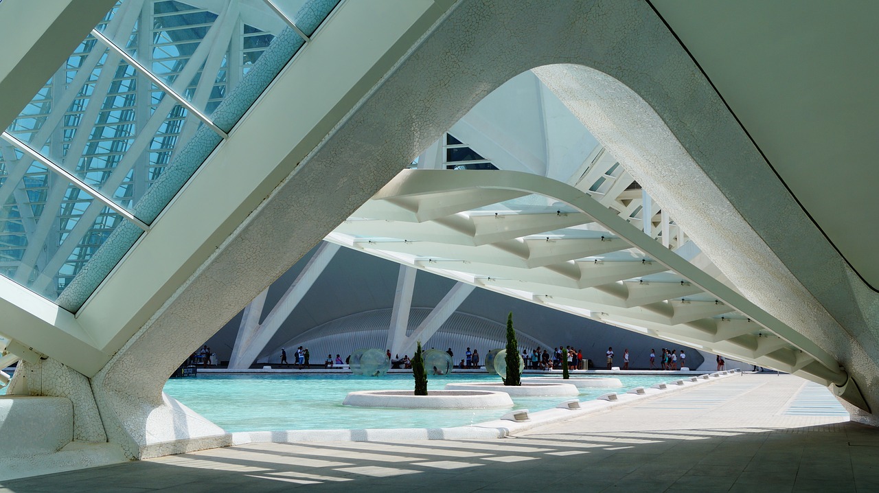 spain the city of sciences glass free photo
