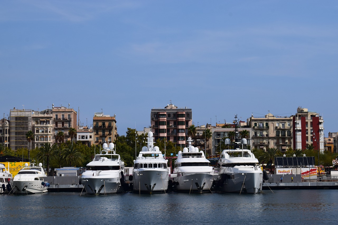 spain yachts port free photo