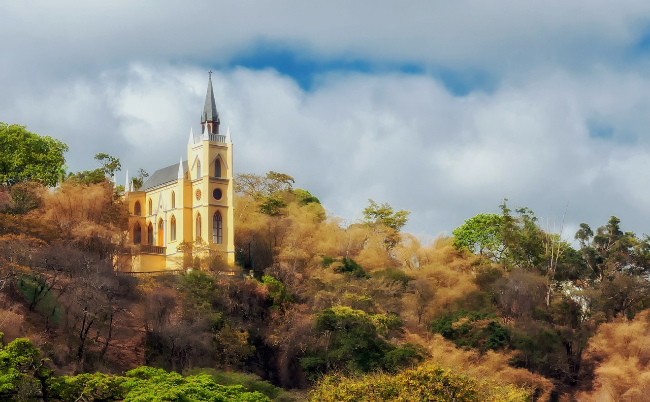 spain church autumn free photo