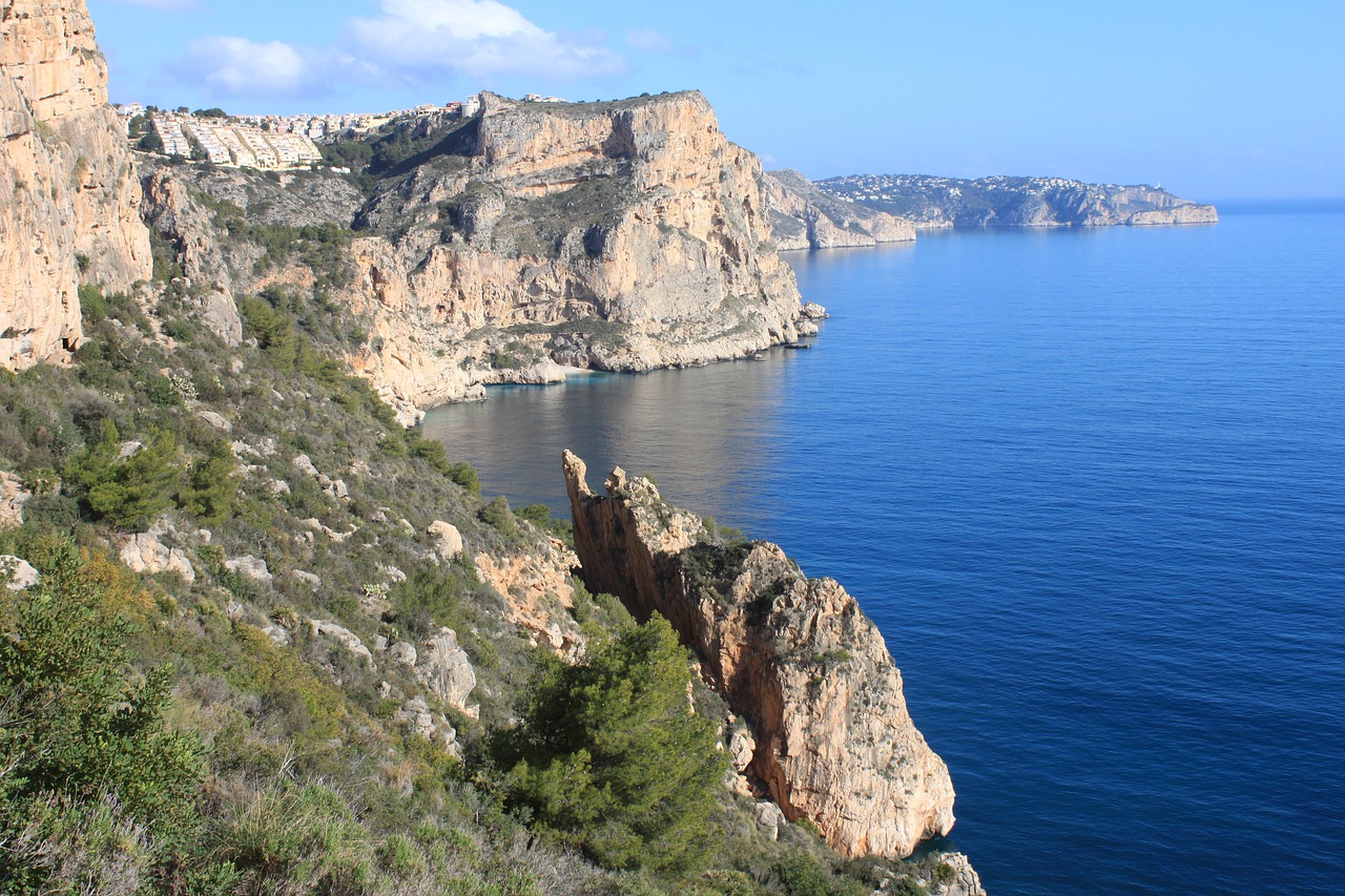 spain  rocky coast  mediterranean free photo