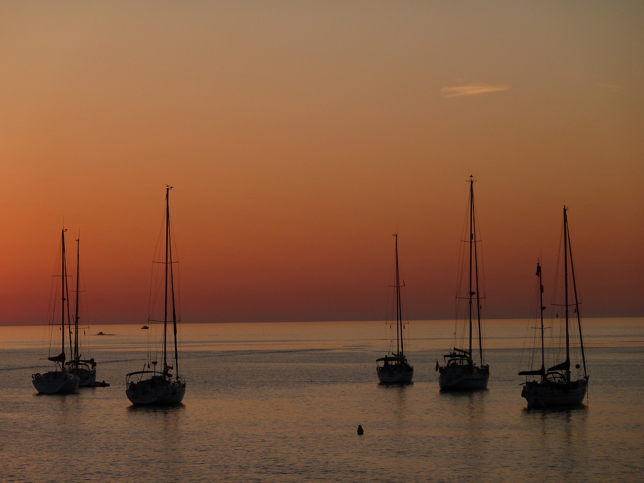 spain  evening  horizon free photo