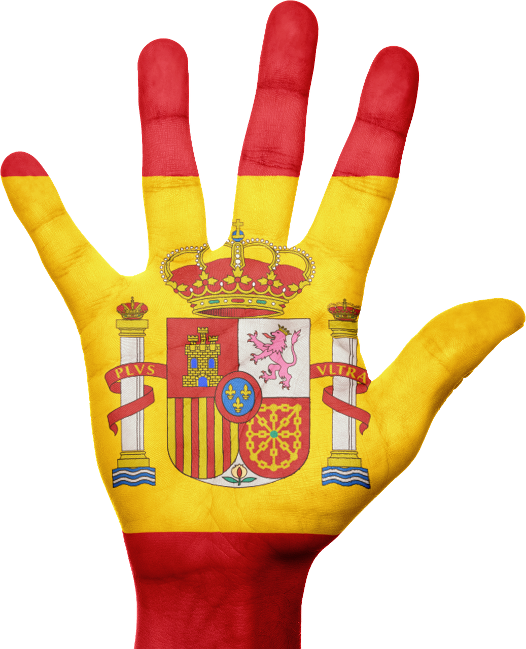 spain flag hand free photo