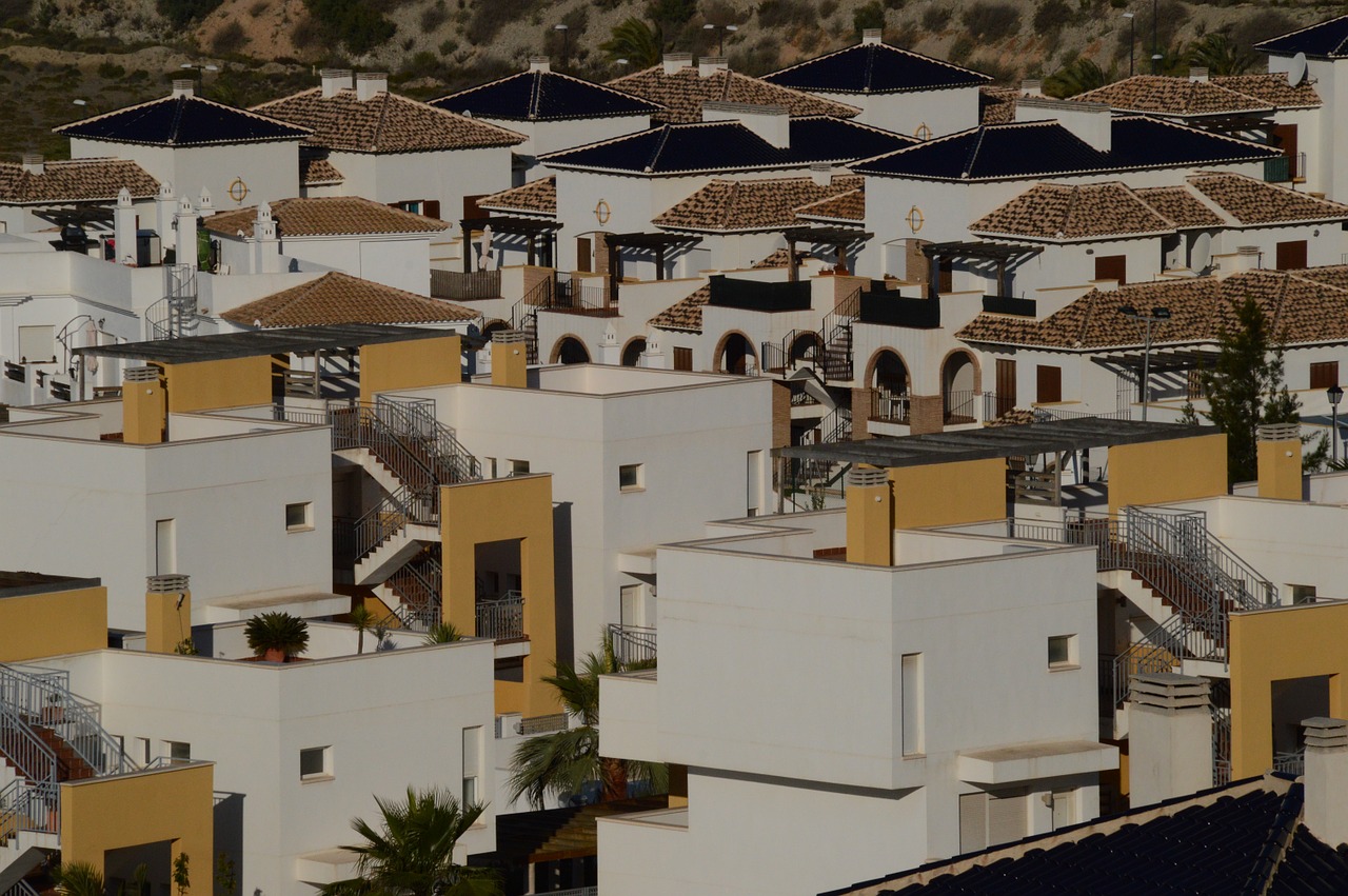 spain houses roofs free photo