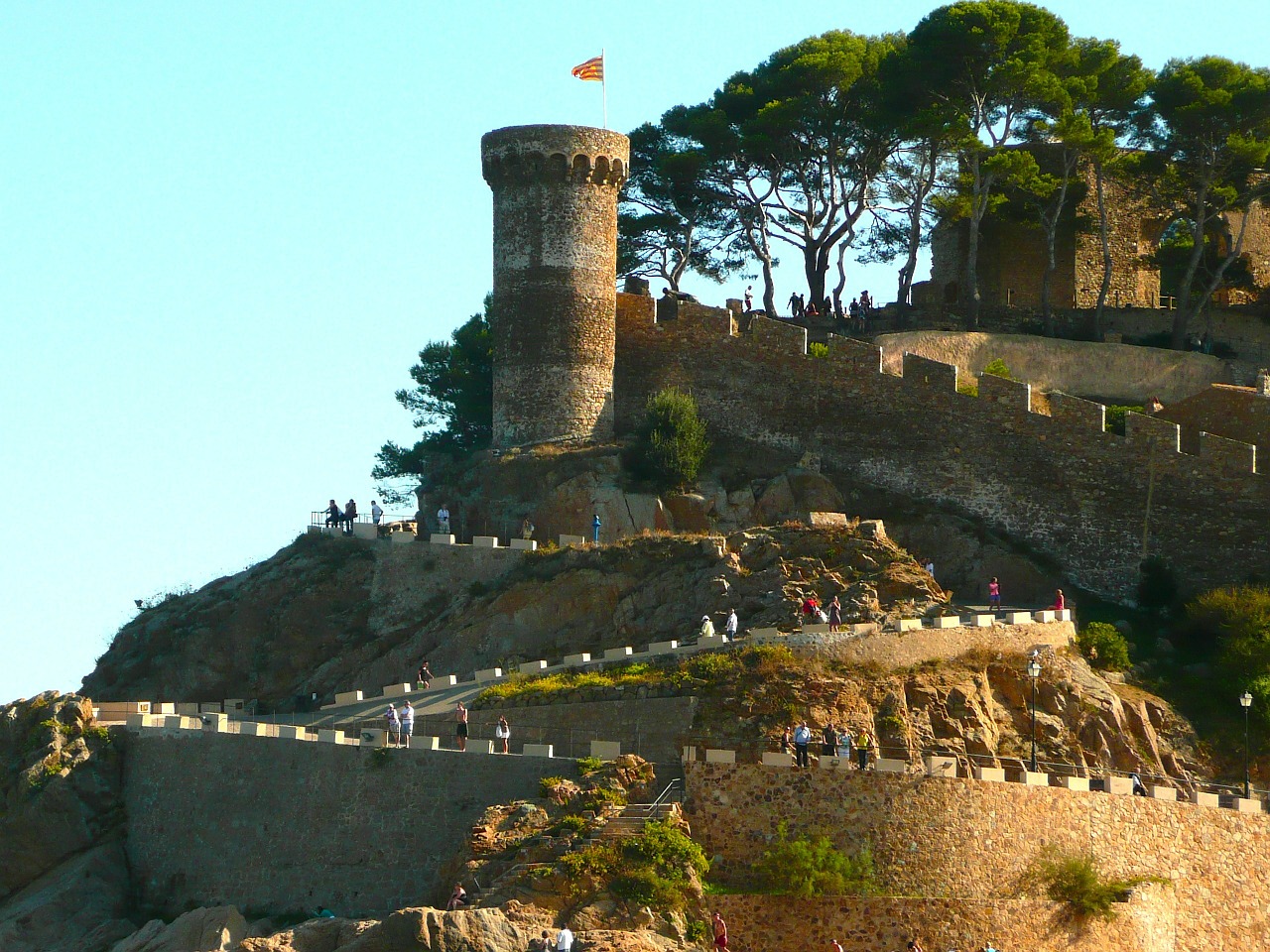 spain castle tossa de mar free photo