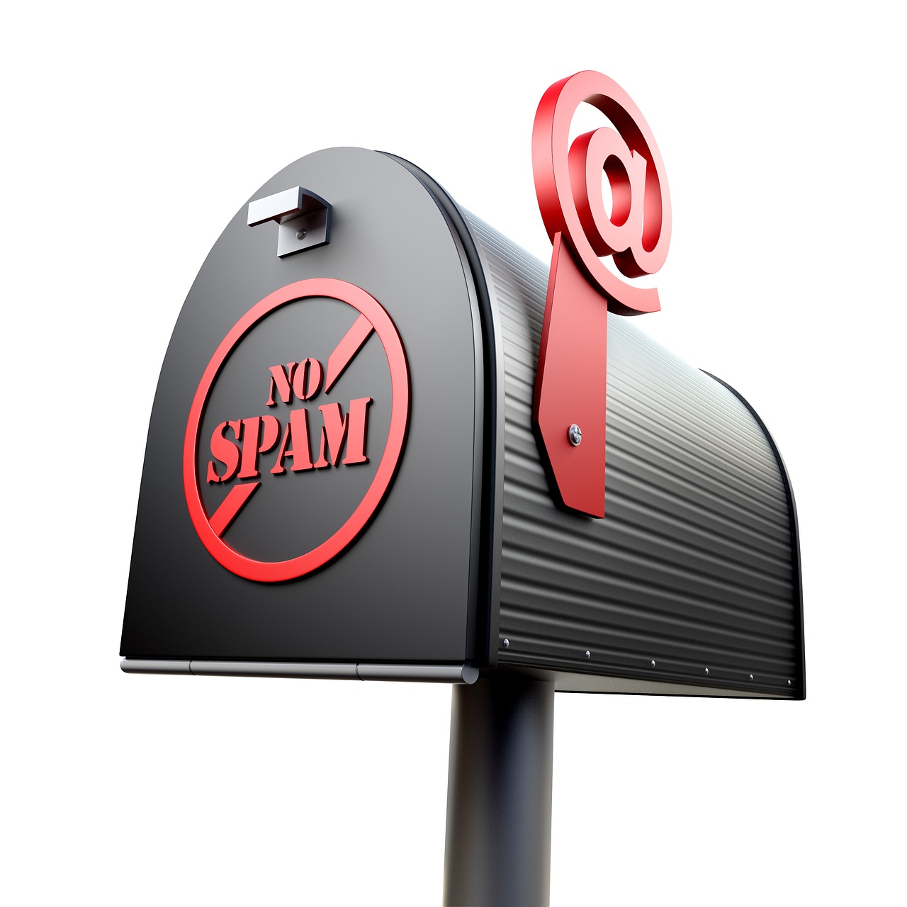spam mail box email 3d render free photo