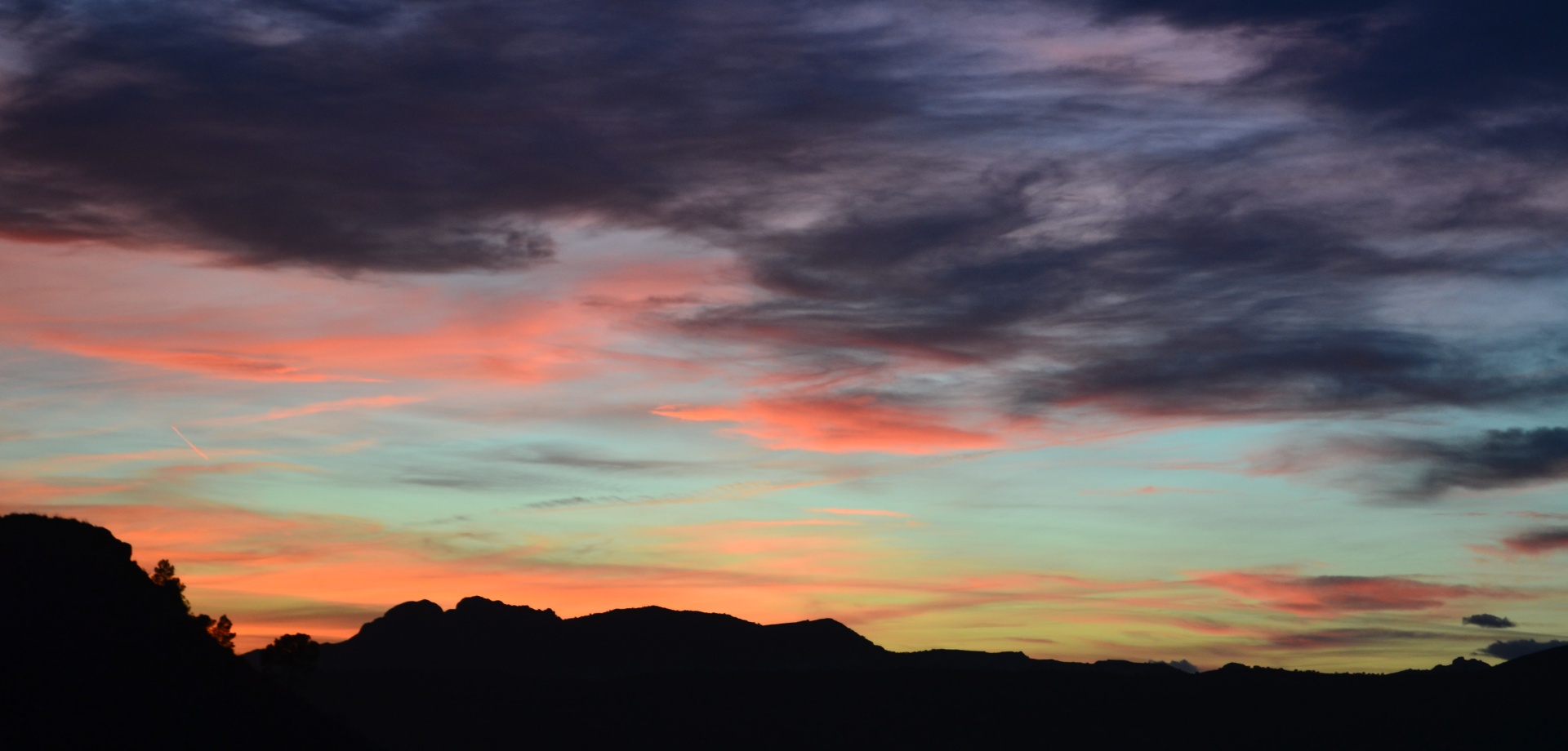 sunset evening red sky free photo