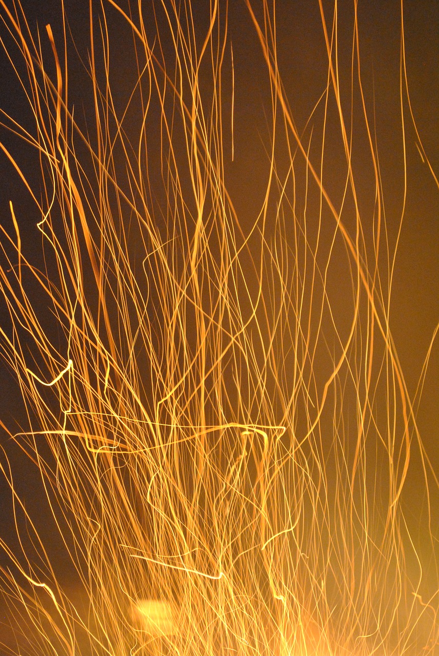 spark fire burns free photo