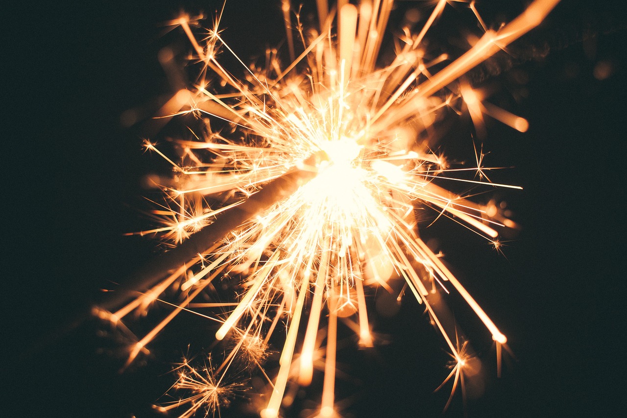 sparkler firework celebration free photo