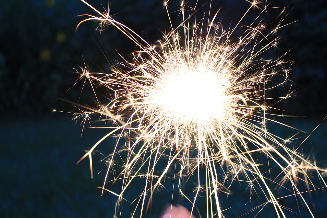 sparkler dandelion fire free photo