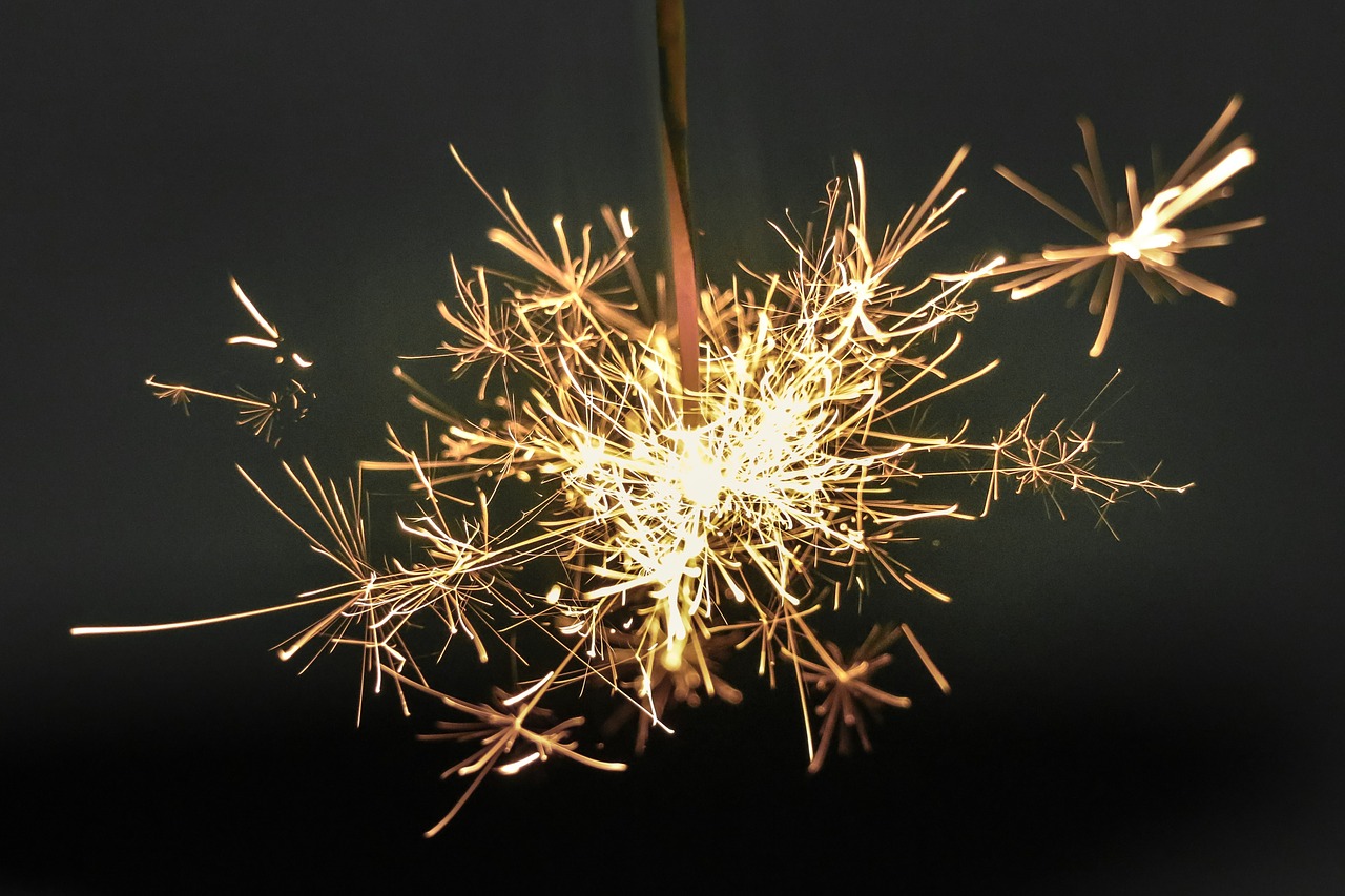 sparkler pyrotechnics fireworks free photo