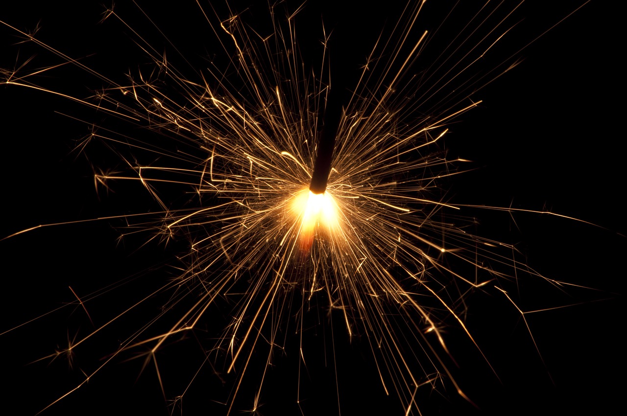 sparklers fireworks night free photo