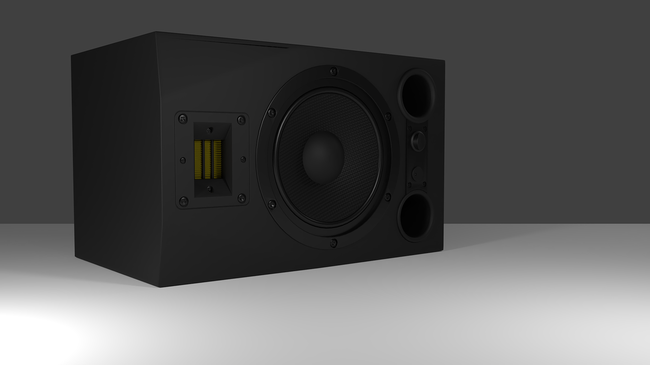 speakers 3d model free photo