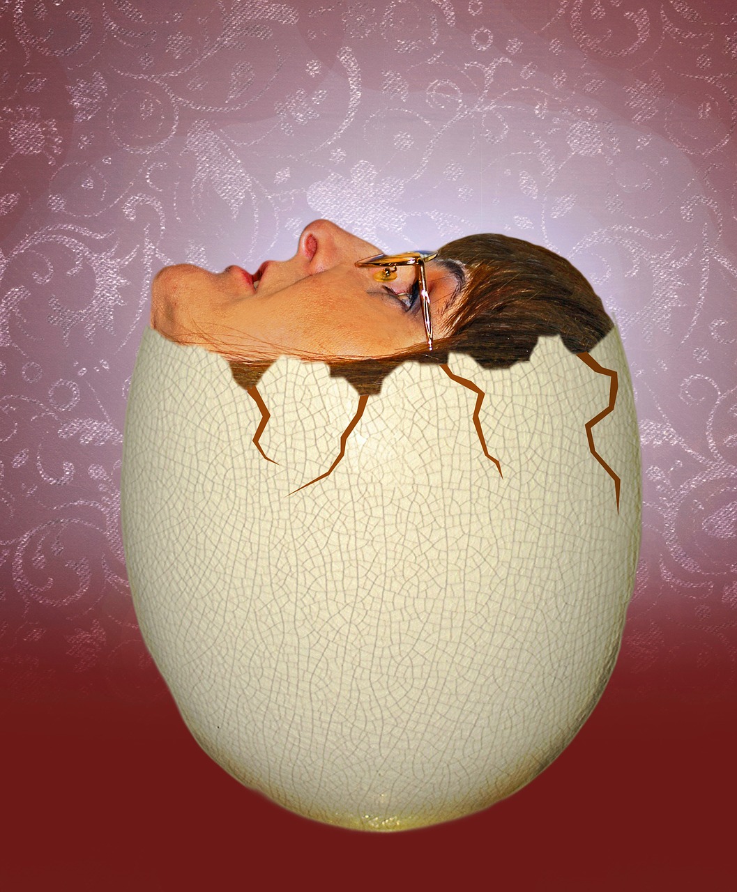 special effect girl and egg free photo