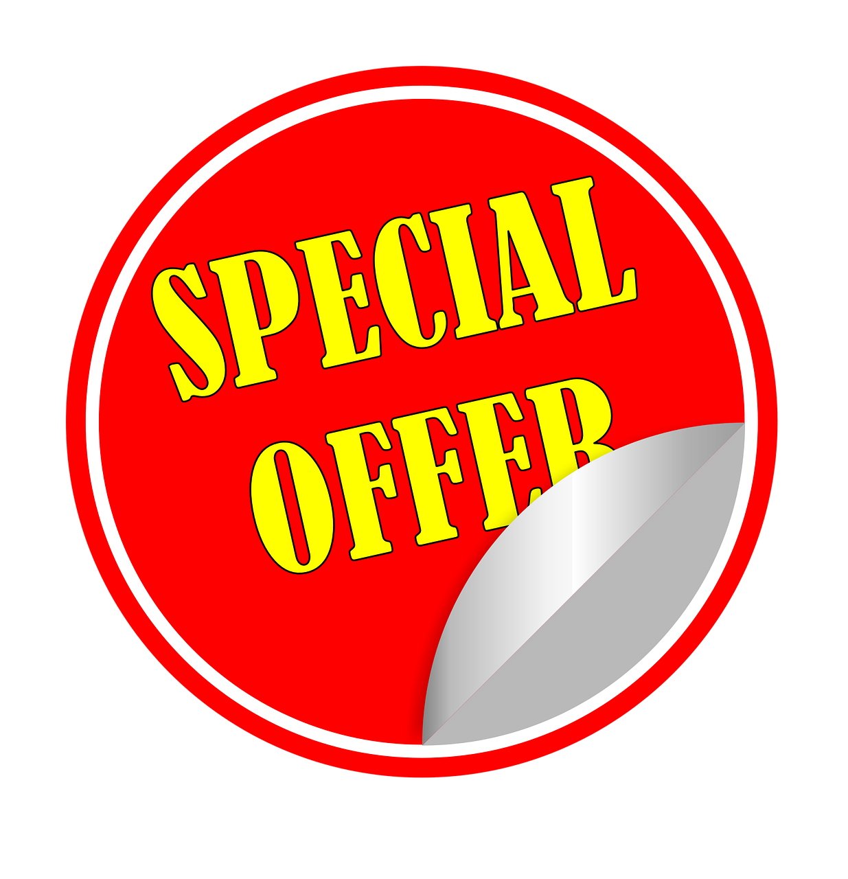 special offer sticker price free photo