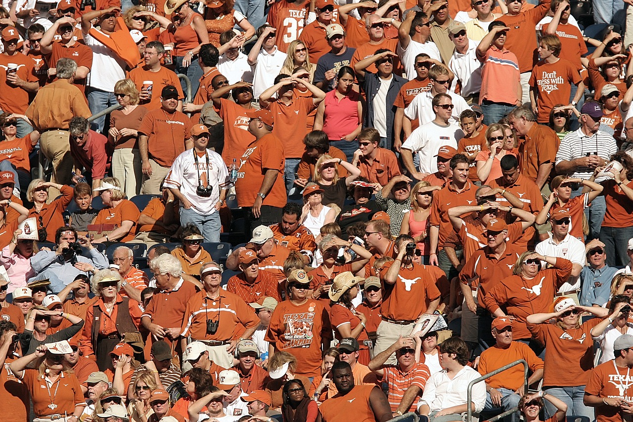 spectators sports fans football fans free photo