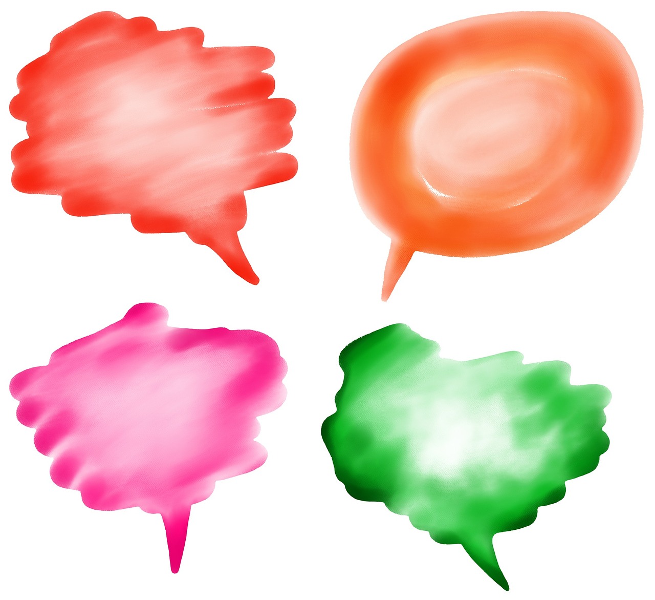 speech bubbles blank free photo