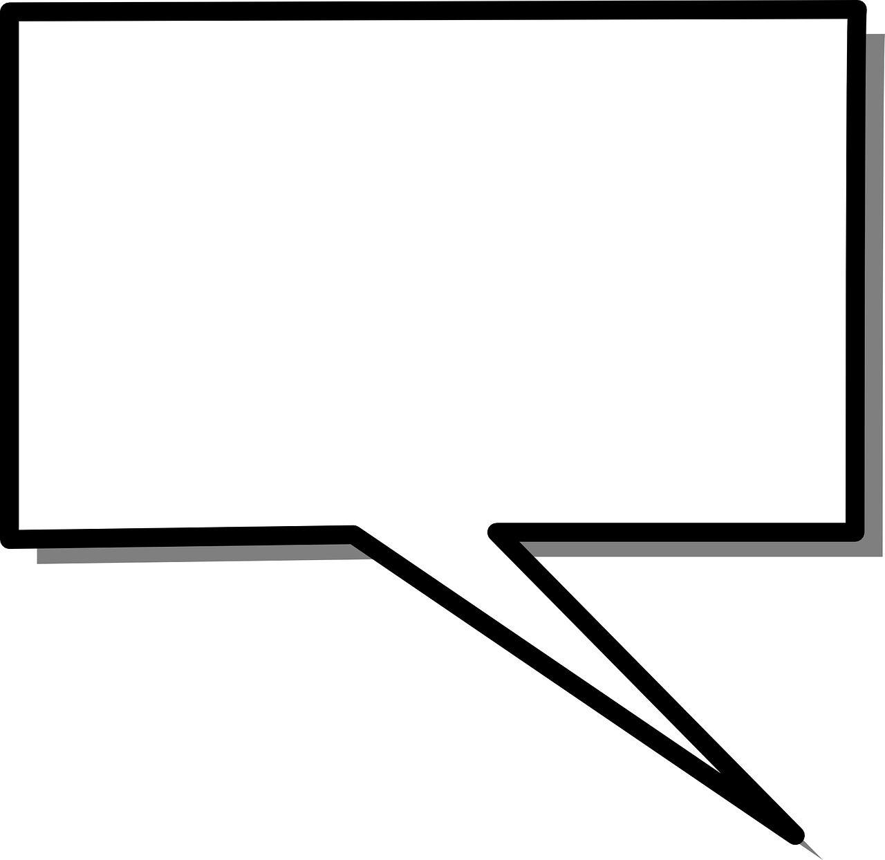 speech box rectangle free photo