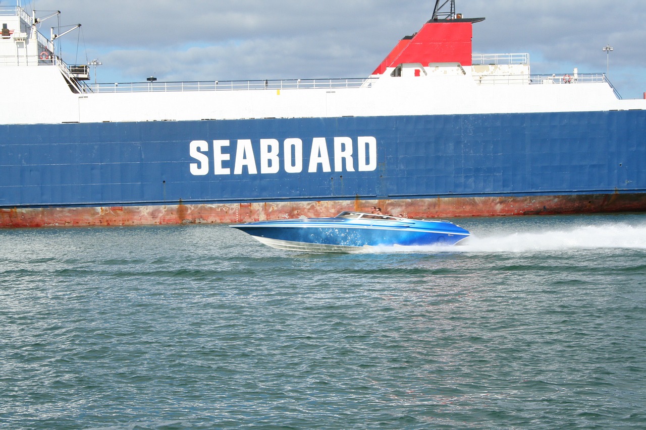 speed boat miami port miami free photo